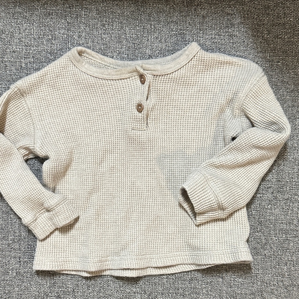 H&M Kids Beige Long Sleeve Top